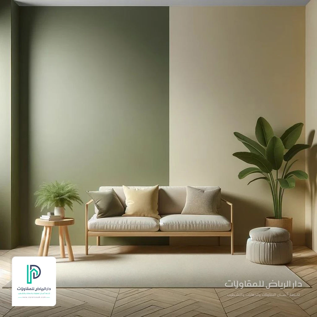 تنفيذ دهانات داخلية في حي الملقا شمال الرياض
