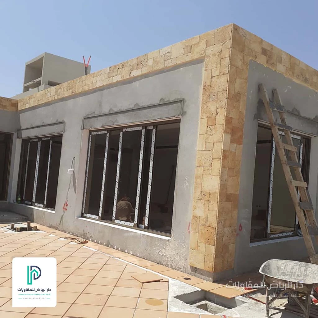 تكلفة بناء ملحق خارجي في حي النرجس شمال الرياض