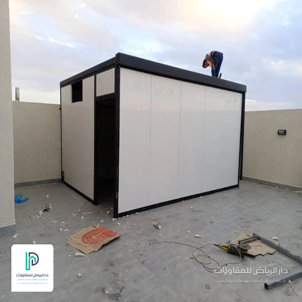 بناء ملاحق ساندوتش بانل حي السليمانية شمال الرياض